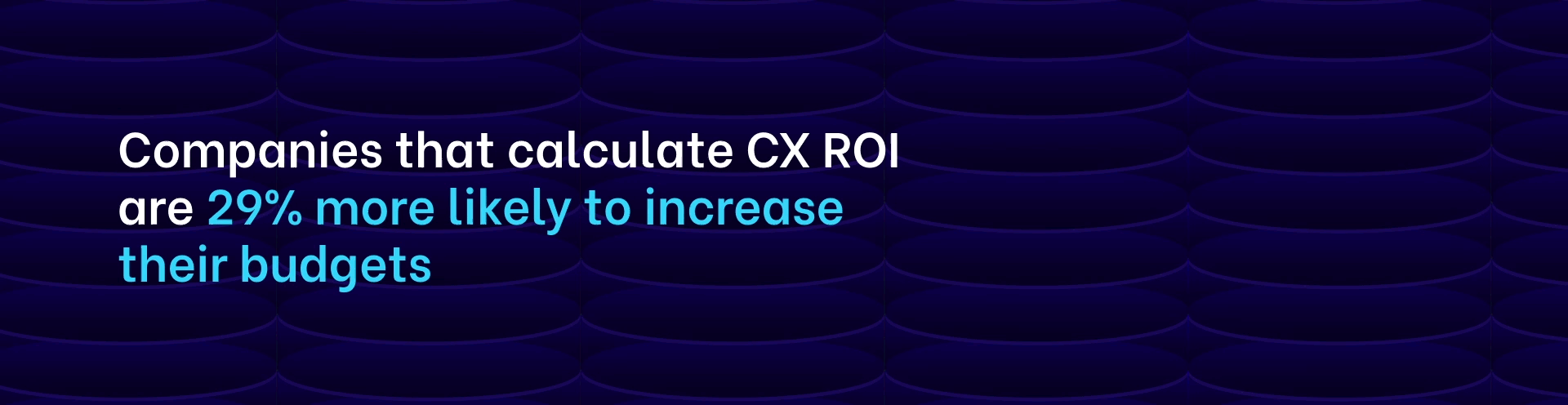 Companies that calculate CX ROI are 29% more likely to increase their budgets